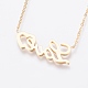 304 Stainless Steel Pendant  Necklaces NJEW-P224-23G-2