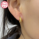 925 Sterling Silver Hoop Earrings WZ9806-3-3