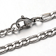 Collares de cadena de 304 acero inoxidable Figaro NJEW-I065-36-1