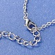 Железные цепи кулон ожерелья X-NJEW-M145-02P-3