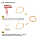 Lazos para el cabello elástico plástico de teléfono cable OHAR-T006-29-4