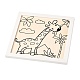 Set artistici per pittura a polpa con motivo giraffa fai da te DIY-G033-01E-6