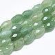 Natürlichen grünen Aventurin Perlen Stränge G-S357-A05-1