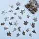 SUNNYCLUE 1 Box 80Pcs 10 Style Angel Fairy Wings Charms Pendants Tibetan Style Findings Jewelry Making Accessory for DIY Necklace Bracelet Lead Free & Nickel Free & Cadmium Free TIBEP-SC0001-12-5