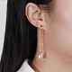 925 Sterling Silver Dangle Earrings EJEW-P231-34G-3