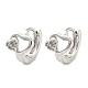 Rack Plating Brass with Cubic Zirconia Hoop Earrings for Women EJEW-G363-02P-1