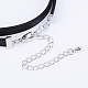 PU Leather Cord Choker Necklaces NJEW-H477-11-5