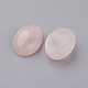 Cabochons à fond plat en quartz rose naturel G-G741-18x25mm-21-2