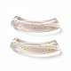 Placage uv perles acryliques transparentes irisées OACR-A016-02-2