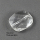Abalorios rectángulo de acrílico transparente transparente facetado X-TACR-R074-901-2