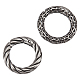 Unicraftale 2 pièces 2 styles style tibétain 316 anneaux de porte à ressort en acier inoxydable chirurgical STAS-UN0049-10-1
