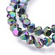 Electroplate Glass Beads Strands EGLA-L016-FP-A04-2
