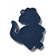 塩ビ漫画のペンダント  恐竜  プルシアンブルー  49x40x3.5mm  穴：3.8mm KY-F018-12-2