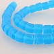Frosted Lampwork Column Beads Strands LAMP-O004-10x12mm-C06-1
