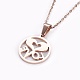 304 Stainless Steel Pendants Necklaces NJEW-E139-07RG-3