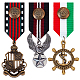 Ahandmaker 3 pz medaglia distintivo militare in costume FIND-GA0002-76-1