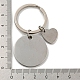 Teacher's Day Gift 201 Stainless Steel Word Thank You Keychains KEYC-E040-05P-02-3