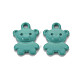 Spray Painted Alloy Charms PALLOY-Q433-034C-RS-1