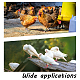 Chgcraft 120 pz 6 colori anelli per cosce di pollo fasce per identificazione cosce di pollo anelli fasce per identificazione cosce di pollame in plastica pulcini di uccelli fasce per cosce di pollame per pollo di quaglia oca tacchino AJEW-WH0258-456-4
