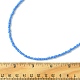 2 個 2 色ガラスシードビーズネックレス  女性のための合金の絶妙なネックレス  ミックスカラー  16.73インチ（42.5cm）  1pc /カラー NJEW-FZ00010-4