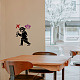 FINGERINSPIRE Banksy Graffiti Monkey Stencil 29.7x21cm Reusable Banksy Chimpanzees Stencil DIY Craft Banksy Decoration Stencil for Painting on Wall DIY-WH0202-467-6