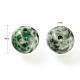 100pcs 8mm perles rondes en jaspe vert naturel DIY-LS0002-60-3