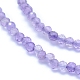 Chapelets de perles en améthyste naturelle G-I279-E04-01-3