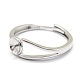 Adjustable Sterling Silver Ring Components STER-I016-014P-2