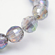Chapelets de perles en verre électroplaqué EGLA-R041-12mm-01-3