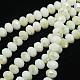 Chapelets de perles en rondelles facettées en verre électrolytique X-EGLA-D020-10x8mm-05-1