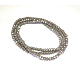 Electroplate Glass Beads Strands X-GLAA-F078-FR14-1