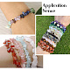 Fashewelry 5 Stück 5 Stil natürliche gemischte Steinsplitter-Perlen Stretch-Armbänder für Frauen BJEW-FW0001-03-8