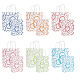 Nbeads 36Pcs 12 Styles Rectangle Bubble Paper Gift Bags CARB-NB0001-12-1