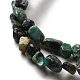 Brins de perles turquoises africaines naturelles (jaspe) G-D081-A05-3