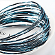 BENECREAT 2 Rolls Gradient Light Sky Blue Jewelry Craft Aluminum Wire(12 Gauge AW-BC0003-21B-4