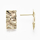 Brass Stud Earring Findings KK-R132-057-NF-3