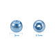 Perles rondes en verre teinté écologique HY-PH0001-3mm-RB006N-2