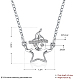 Collares de 925 plata esterlina Zirconia colgante NJEW-BB18710-3