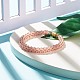 Bracelet en perles de rocaille de verre avec fermoirs magnétiques en laiton BJEW-JB07801-04-2