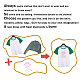 ガラスホットフィックスラインストーン  アップリケの鉄  マスクと衣装のアクセサリー  洋服用  バッグ  パンツ  猫の形  297x210mm DIY-WH0303-280-5