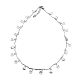 Smile Face Charm Necklace & Bracelet Sets SJEW-JS01129-4