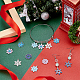 PandaHall 56 Pieces 7 Colors Enamel Snowflake Charms Snowflake Winter Charms Necklace Bracelet Earring Pendant Charm Christmas DIY Decoration Charms for Jewelry Making Crafts Supplies ENAM-PH0001-49P-RS-5