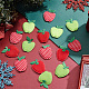 Chgcraft 80 pz 3 stile apple decorazioni natalizie peluche panno ornamento accessori apple panno decorare per fermagli per capelli fai da te caramelle di natale decorazioni del partito FIND-CA0005-64-4