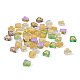 Cheriswelry 96Pcs 4 Colors Electroplate Transparent Handmade Lampwork Beads LAMP-CW0001-02-3