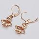 Exquisite Tin Alloy Cubic Zirconia Angel Leverback Earrings For Women EJEW-BB13398-4