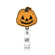 Einziehbare Ausweishalter aus Wollfilz mit Halloween-Motiv HAWE-PW0001-179G-1