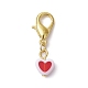 Heart Transparent Acrylic Pendant Decoration HJEW-JM01425-4