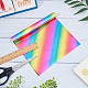 Superfindings 5 m colorido a4 papel de estampado en caliente 19.5x19.5x2.1 cm hojas de papel en caliente papel de aluminio para tarjeta de cuero decoración de fiesta DIY-WH0193-02D-4