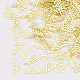 真鍮製カボション  ネイルアートの装飾の付属品  単語の愛  ゴールドカラー  3x7x0.1mm  約406個/5g X-MRMJ-S033-004-1