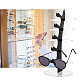 DICOSMETIC 2 Colors 5-Tier Sunglasses Stand Holder Acrylic Glasses Rack Clear Eyeglass Storage Rack Desktop Sunglasses Tower Holder for Glasses Display ODIS-DC0001-01-3